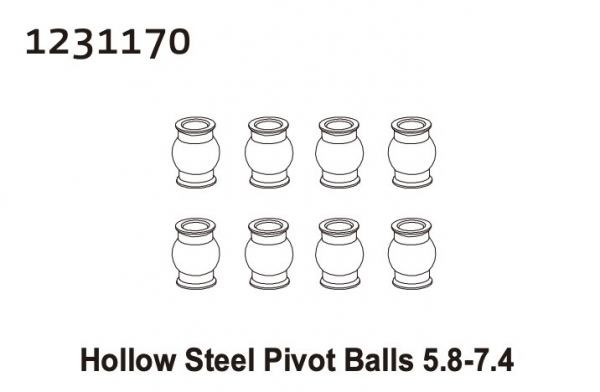 Absima Pivot Ball 5.8-7.4 (8)