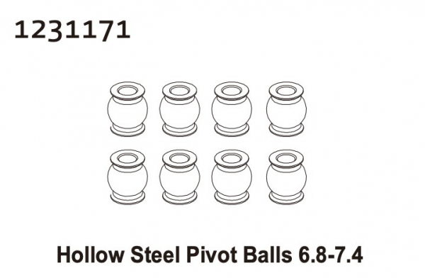 Absima Pivot Ball 6.8-7.4 (8)