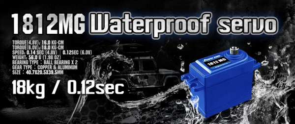 Power HD Digital Servo HD-1812MG Wasserdicht 18kg