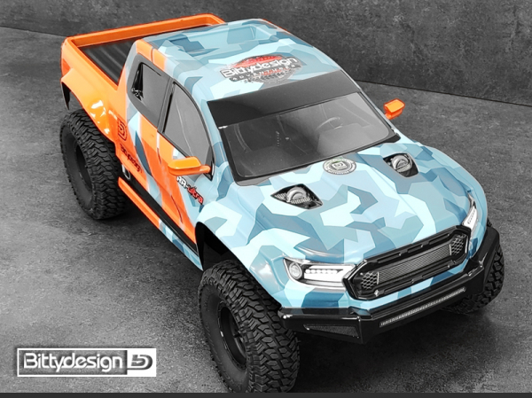 Bittydesign RR-Ultra 1/10 Rock Crawler Body (Clear | Pre-Cut | 1mm | 313mm)