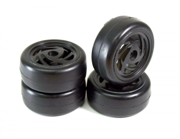Absima Räderset Onroad "Ronin" Slick schwarz 1:10 (4)