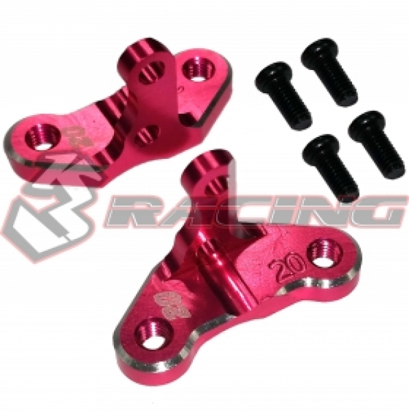 3Racing Aluminum Castor Mount 20 degree for SAKURA D4