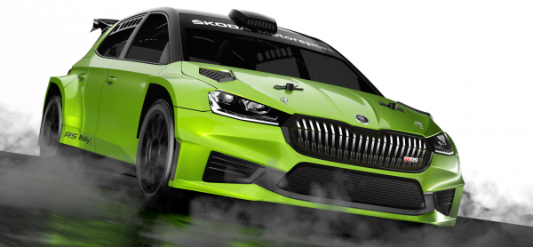 Bittydesign SKODA Fabia RS Rally2 1/10 190mm rally clear body, Hard 1,2mm (wing included)