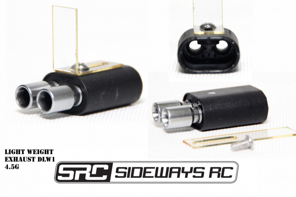 Sideways RC Light Weigt Exhaust DLW1