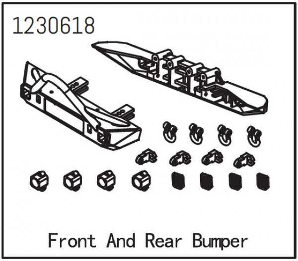 Absima Stoßfänger vorne/hinten -  Sherpa CR3.4