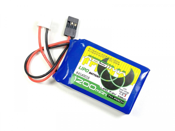 Absima TX LiPo 2S 7.4V 1200mAh SC mit LiPo Protect (JR/FUT)