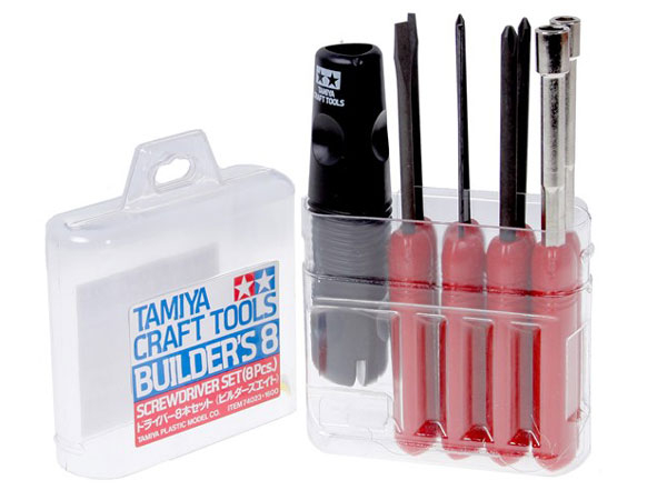 Tamiya RC Screwdriver Assortm. 8pcs red