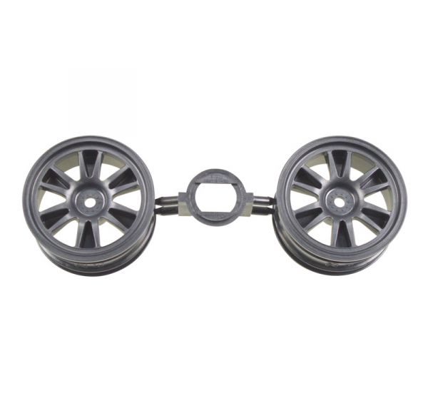 Tamiya 12-Speichen Felge 26mm (2) Dkl.Gunmetal