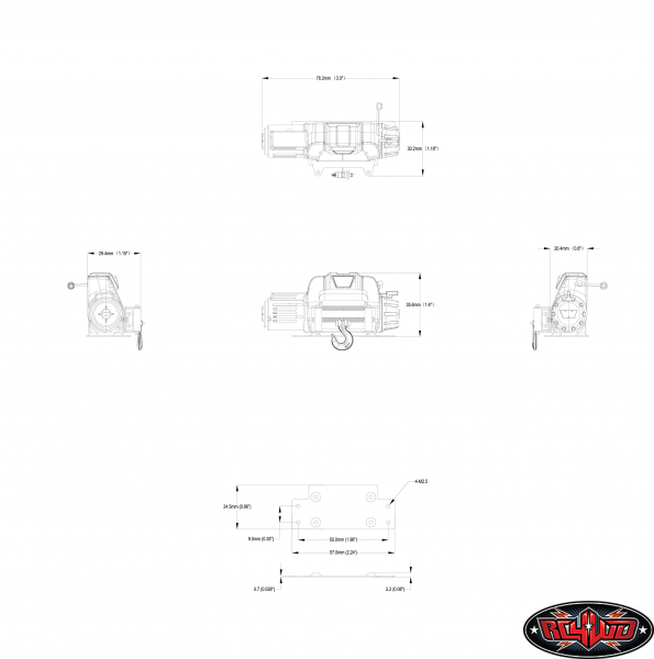 RC4WD 1/10 Warn 9.5cti-s Winch