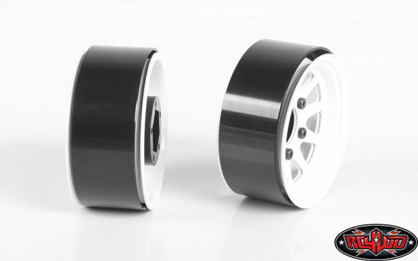 RC4WD OEM Stamped Steel 1.55" Beadlock Wheels (White)(4)