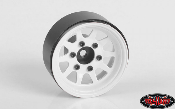 RC4WD OEM 6-Lug Stamped Steel 1.55" Beadlock Wheels (White)(4)