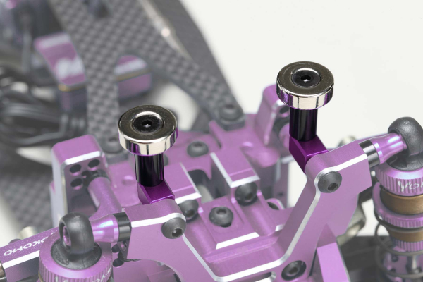 Yokomo Magnet Front Body Mount for Drift Car (Purple)