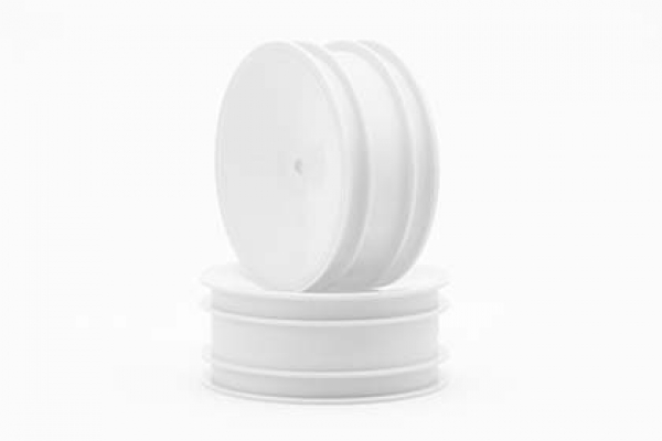Yokomo Front wheel (white) for YZ-2/B-MAX2 (for H12mm hexagonal hub)