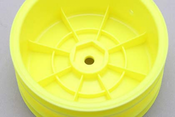 Yokomo Front wheel (yellow) for YZ-2/B-MAX2/R01.0 (for H12mm hexagonal hub)