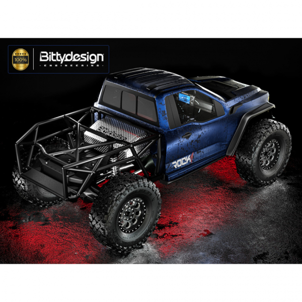 Bittydesign ROCK1 1/10 clear body for all 313mm wheelbase Rock Crawler models, Pre-Cut, 1mm, only cab