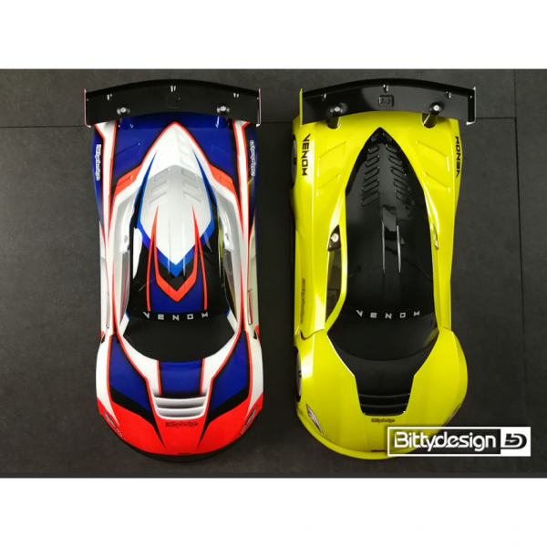 Bittydesign Venom 1/10 GT 190mm clear body Lightweight