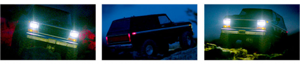 Traxxas Lichter-Set Ford Bronco TRX-4 mit Power-Supply