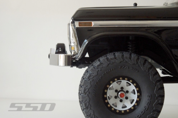 SSD Winch Bumper für TRX4, TRX4 Bronco, SCX10 II (Chrome)