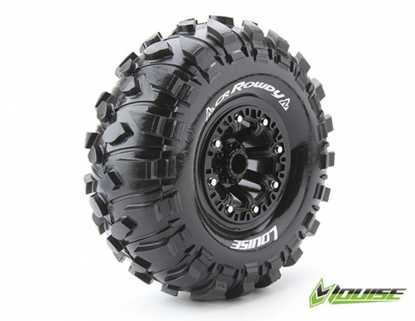 Louise CR-Rowdy Reifen supersoft auf 2.2 Felge schwarz 12mm (2) 1/10 Crawler