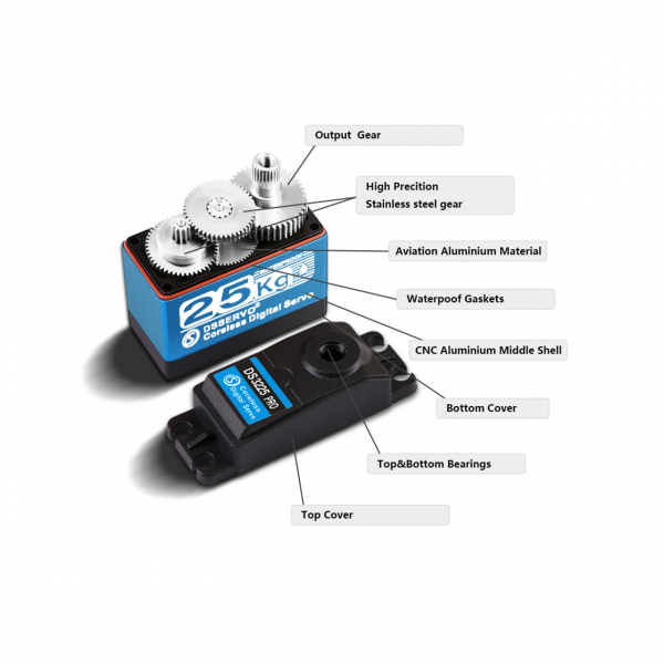 DSSERVO DS3225 PRO Digital Coreless 39KG/0.065sec@8.4V