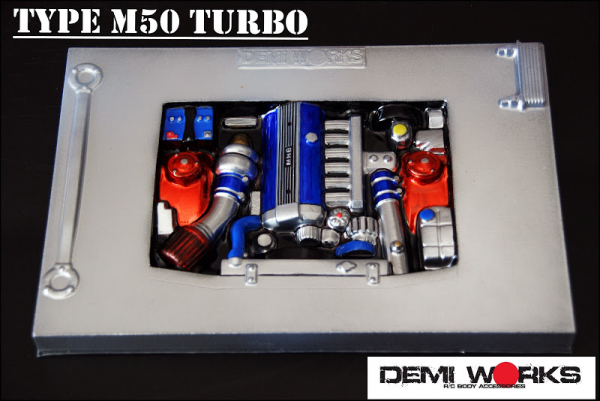 Demi Works Polycarbonate Engine Bay Type M50 Turbo