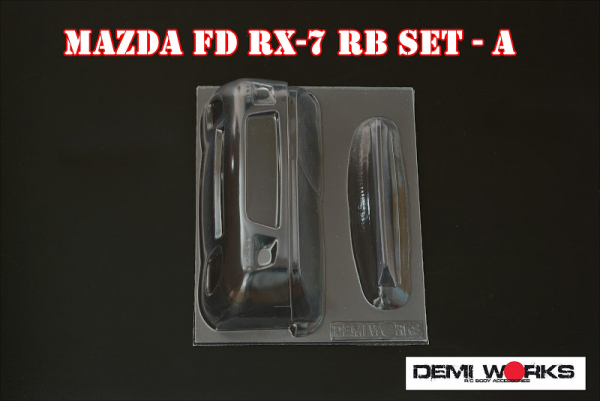 Demi Works Mazda RX7 RB Set A ( wing+front bumper) Rocket Bunny