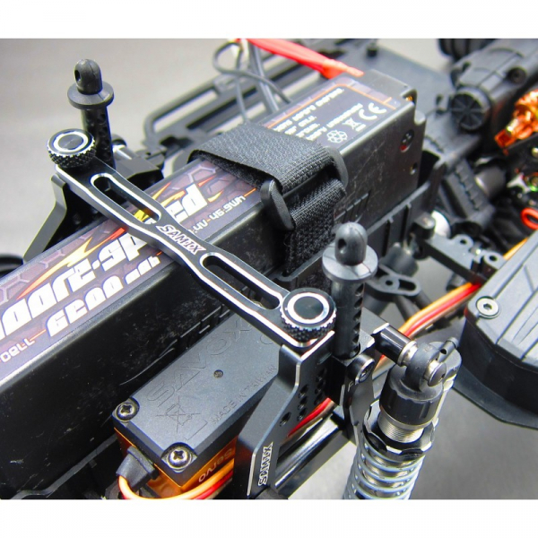 Samix SCX10 II V2 Front Shock Plate (2) (Black)