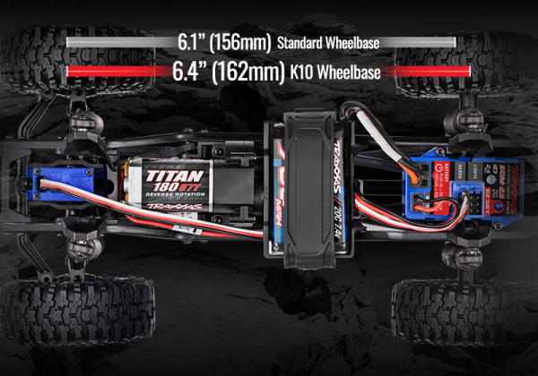 Traxxas 1/18 TRX-4M Chevrolet K10 4x4 High Trail Edition RTR - Red