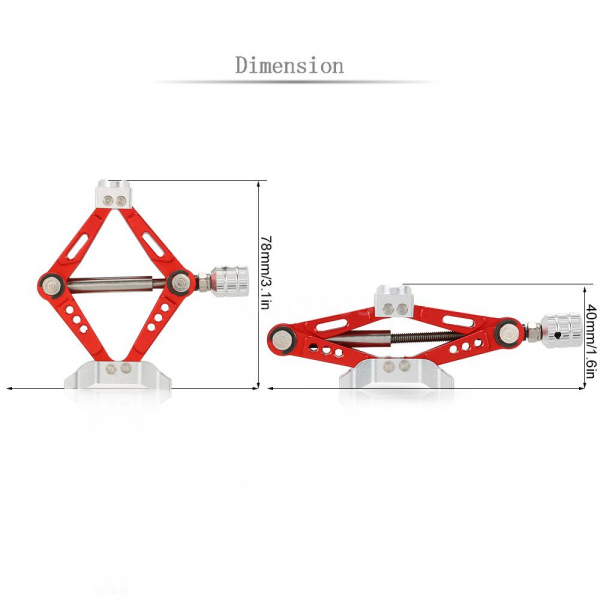 RC Accessories Aluminum Alloy 6t Scale Adjustable Jack Stand