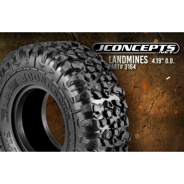 JConcepts Landmines - 1.9"-  Super Soft, Green compound - Scale Country Crawler Reifen (2)