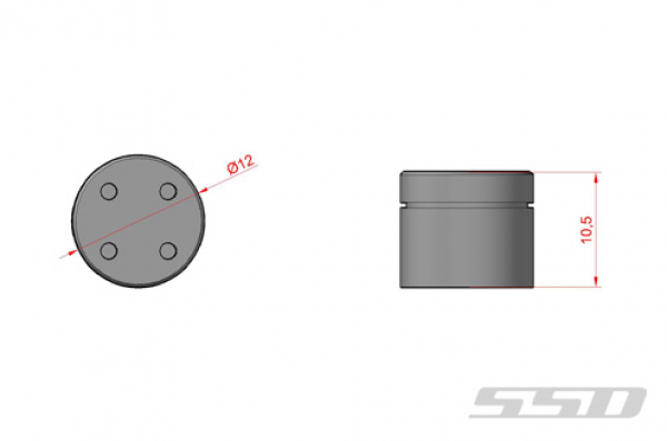 SSD M5 Locking Hubs (Red) (2)