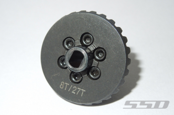 SSD Overdrive Axle Gear Set (8T/27T) for Trail King / SCX10 II