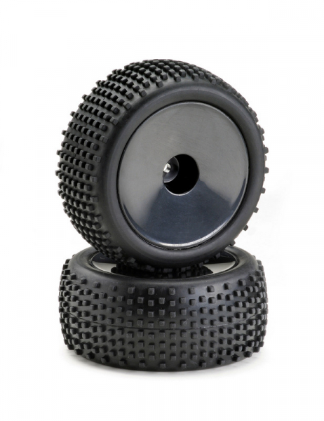 Absima Wheel Set Buggy Disc "Offroad" rear black 1:10 (2)