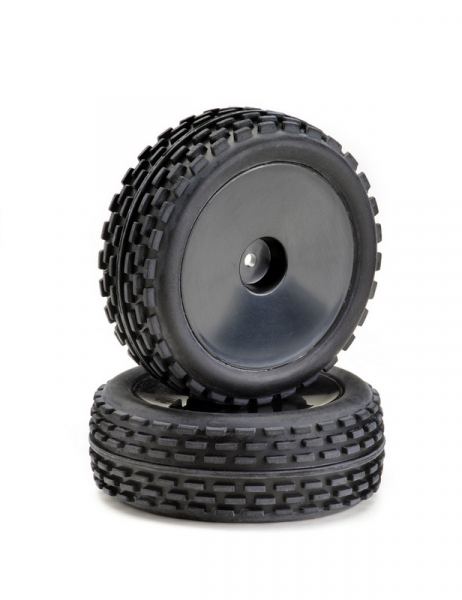 Absima Wheel Set Buggy Disc "Offroad" front black 1:10 (2)