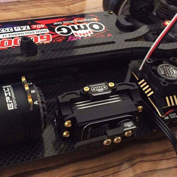 OMG Aluminium Servo Halter – Schwarz