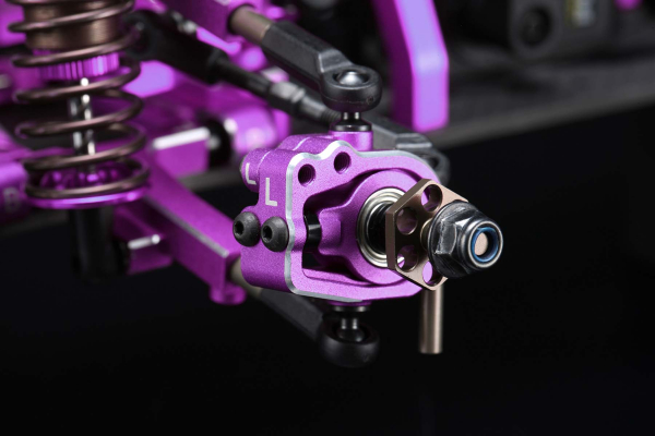 Yokomo Aluminum adjustable front ST block (Purple) for RD/SD/MD
