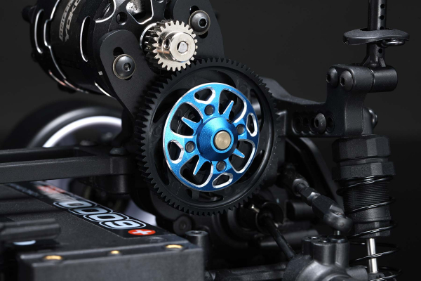 Yokomo Aluminum light weight spurgear hub (Blue) for RD/SD/MD