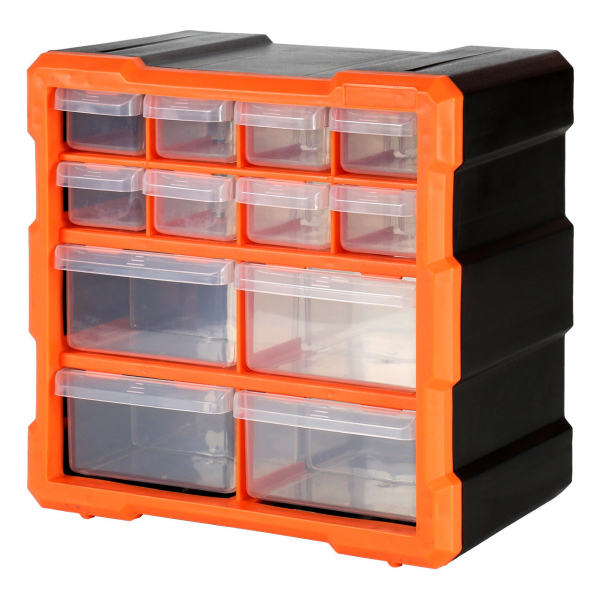 Robitronic Drawer Box with 12 drawers Orange