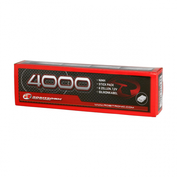 Robitronic NiMH Battery 4000mAh 7,2V Stick Pack Tamiya Plug