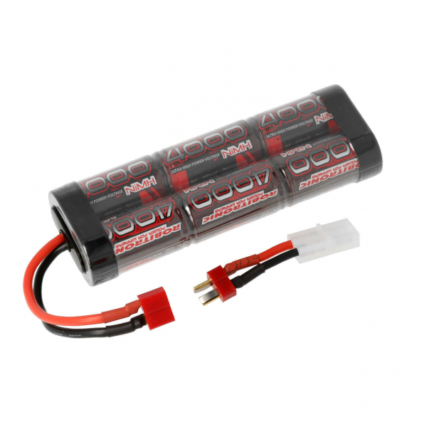 Robitronic NiMH Akku 4000mAh 7,2V Stick Pack T-Stecker & Tamiya