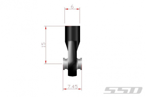 SSD M3 Short Plastic Rod Ends (10)
