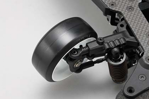 Yokomo Racing Performer Offset 6mm High Traction Felge 2 Stück Weiß für 1/10 RC RWD Drift Car