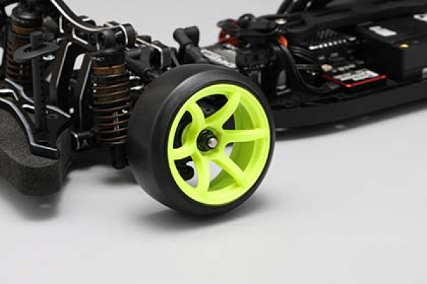 Yokomo Racing Performer Offset 6mm High Traction Felge 2 Stück Gelb for 1/10 RC RWD Drift Car