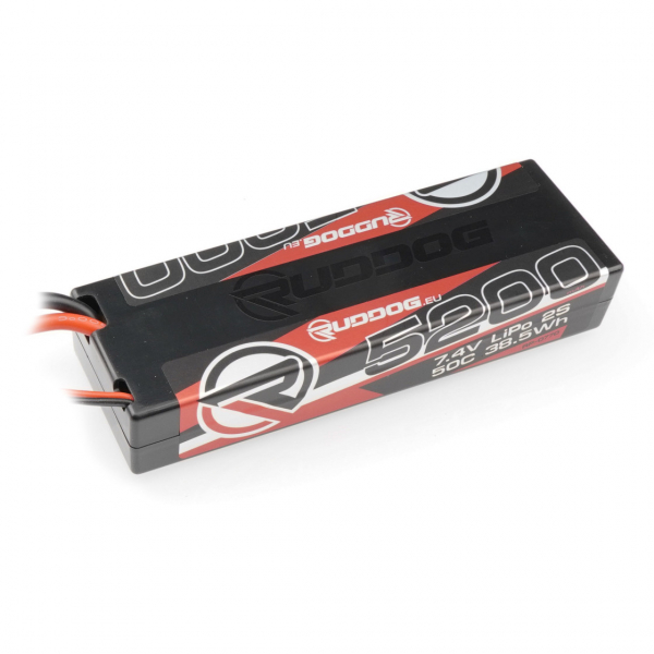 Ruddog 5200mAh 50C 7.4V LiPo Stick Pack Battery with T-Plug