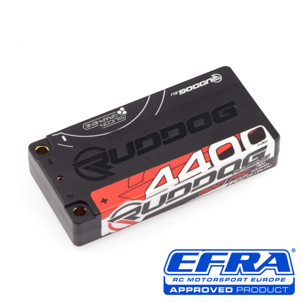 Ruddog Racing 4400mAh 150C/75C 7.6V LCG Short Stick Pack LiPo-HV Akku