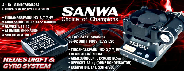 Kayhobbies - Onlineshop für RC Cars - Drift - Crawler - Sanwa SGS