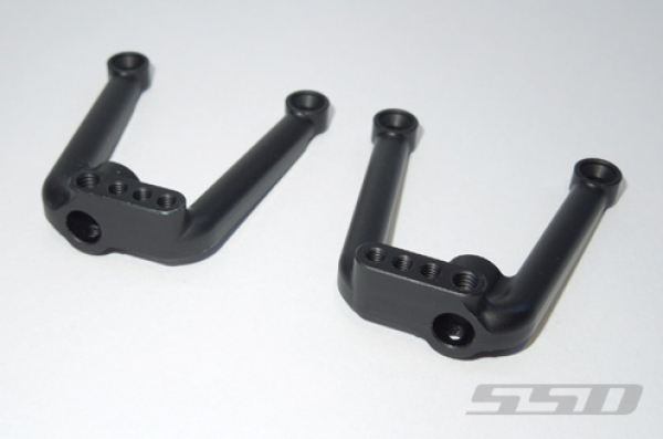 SSD Aluminum Rear Shock Hoops for SCX10 II (Black)