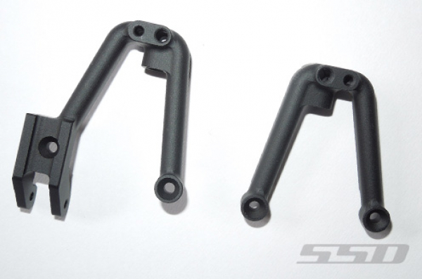 SSD Aluminum Shock Hoops for SCX10 II (Black)