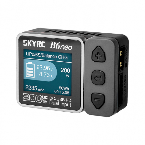 SkyRC B6neo Ladegerät grau LiPo 1-6s 10A 200W