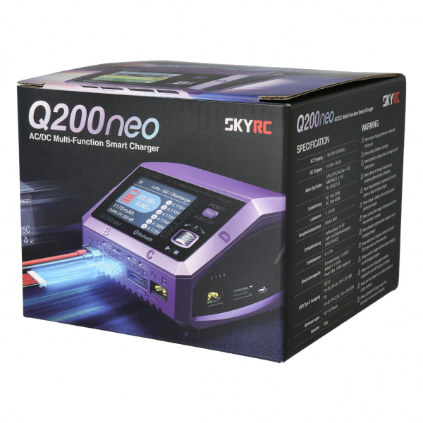 SkyRC Q200 Neo LiPo 1-6s 10A 200W AC  Lader